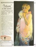1926 Mum Deodorant Ad ~ Woman with Fox Fur Stole Wrap