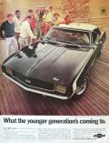 1969 Chevy Camaro SS Coupe Ad ~ The Younger Generation