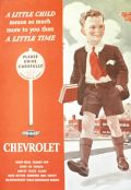 1935 Chevy Ad ~ Drive Carefully Safety Message