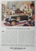 1931 Chevy Six Ad ~ Convertible Cabriolet