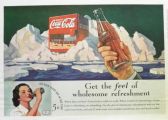 1936 Coca Cola Coke Ad ~ Wholesome Refreshment