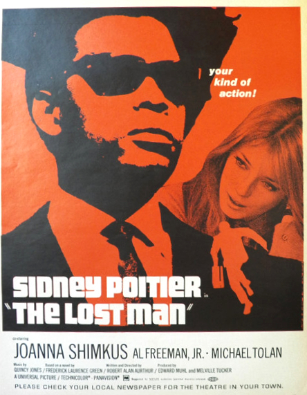 1969 Movie Ad ~ The Lost Man ~ Sidney Poitier