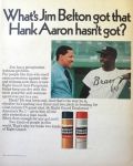 1969 Right Guard Ad ~ Hank Aaron