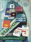 1965 Stuyvesant Cigarettes Ad ~ Airline Bags Art by Hans Unger
