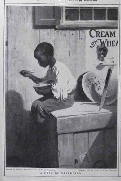 1909 Cream of Wheat Ad ~ Black Americana ~ A Case of Desertion