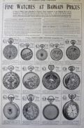 1909 Antique Pocket Watch Ad ~ Phildelphia Watch Case ~ Several Styles