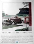 1931 Ford Convertible Cabriolet Ad ~ Richly Costumed