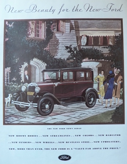 1930 Ford Town Sedan Ad ~ New Beauty