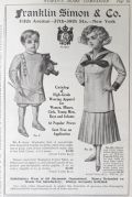 1909 Franklin Simon Children's Fashion Ad ~ Girl's Sailor Jumper
