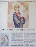 1929 Realsilk Hosiery Ad ~ Quotes from Neysa McMein