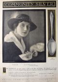 1914 Community Silver Ad ~ Patrician Pattern