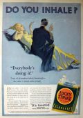 1932 Lucky Strike Cigarettes Ad ~ Everybody's Doing It