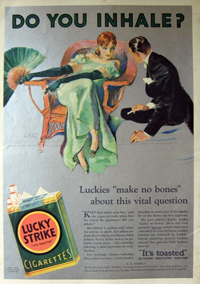 1932 Lucky Strike Cigarettes Ad ~ John Lagatta