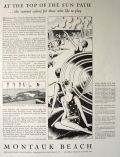 1928 Montauk Beach, NY Summer Colony Ad ~ Steele Savage