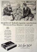 1924 Pall Mall Cigarettes Ad ~ James Montgomery Flagg