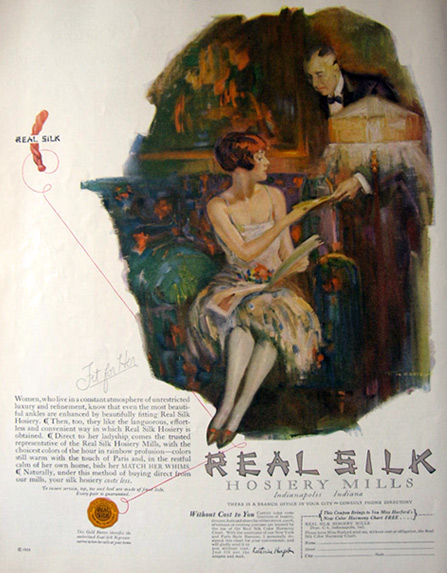 1925 Real Silk Hosiery Vintage Ad