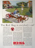 1928 Red Bug Electric Roadster Car Ad