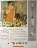 1925 Silverplate Ad ~ 1847 Rogers Bros. Ancestral Pattern