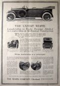 1914 White 4-45 Car Ad ~ The Latest White
