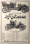 1907 Autocar Ad ~ Type XIV, Type XV
