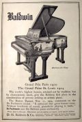 1905 Vintage Baldwin American Art Piano Ad