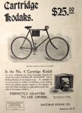 1897 Antique No. 4 Cartridge Kodak Ad ~ Bicycle Case