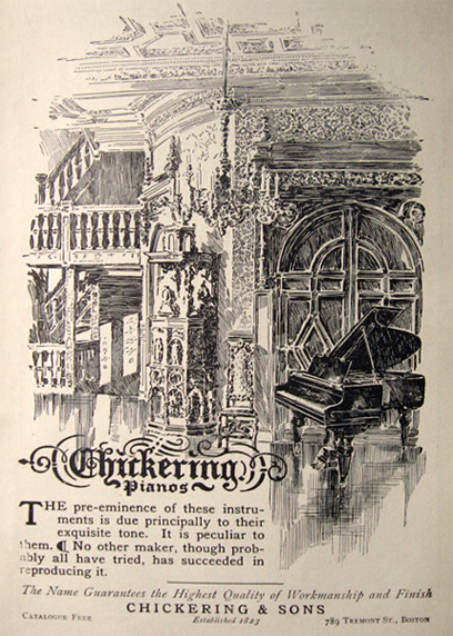 1905 Chickering Piano Ad