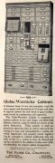 1897 Antique Globe Wernicke Filing Cabinet Ad