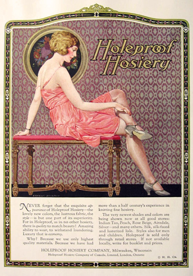 1924 Holeproof Hosiery Ad ~ Ernest Brierly