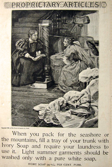 1897 Ivory Soap Ad ~ Require Your Laundress to Use It