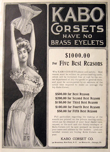 1903 Kabo Corset Ad ~ Contest
