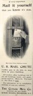 1899 Cutler Mfg. Mail Chute Ad