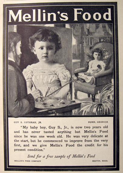 1902 Mellin's Baby Food Ad ~ Guy Cothran, Rome, GA
