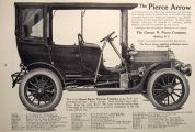 1906 Pierce Arrow Ad ~ Great Arrow Victoria Tonneau