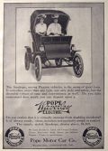 1907 Pope Waverley Electric Car Ad ~ Stanhope