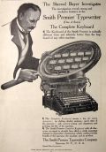 1905 Smith Premier Typewriter Ad ~ Complete Keyboard