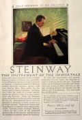 1924 Steinway Piano Ad ~ Josef Hofmann