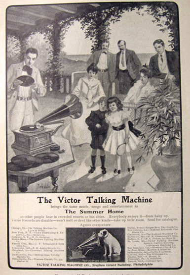 1902 Victor Talking Machine Ad ~ Martin Justice Art