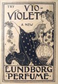 1895 Vio-Violet Lundborg Perfume Ad ~ Louis Rhead Art Nouveau