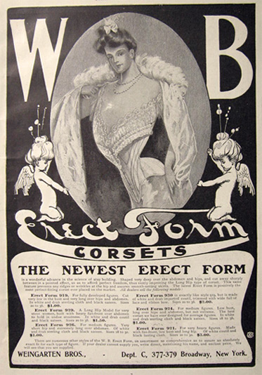 1903 WB Weingarten Bros. Erect Form Corsets Ad