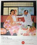 1957 Coca Cola Coke Ad ~ Diamond Head, Hawaii