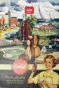 1950 Coca Cola Coke Ad ~ Francis Chase Sports Art