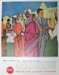 1957 Coca Cola Coke Ad ~ Maharaja's Palace, India