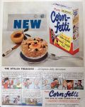 1953 Post Corn-fetti Cereal Ad ~ Captian Jolly Cartoon