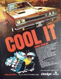 1969 Dodge Coronet Super Bee Ad ~ Cool It