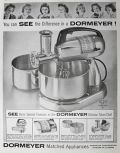 1957 Dormeyer Silver Chef Electric Mixer Ad