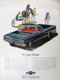 1967 Chevy El Camino Ad ~ Rare Form