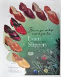 1955 Evans Men's Vintage Slippers Ad
