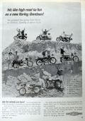 1966 Vintage Harley Davidson Motorcycle Ad ~ Full Line