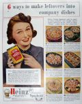 1940 Heinz Cooked Spaghetti Ad ~ Recipes for Leftovers